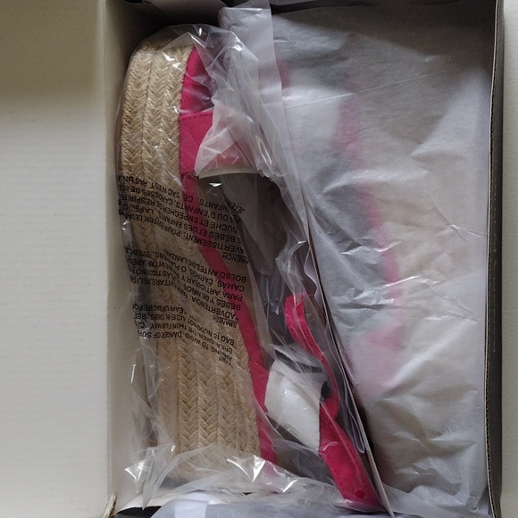 Banana Republic Platform Strappy Espadrille Maui Rose, Size 9 - Picture 9 of 14